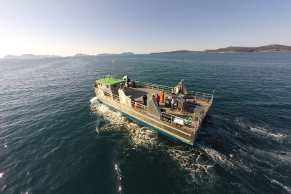 Catamarán de aluminio para pesca