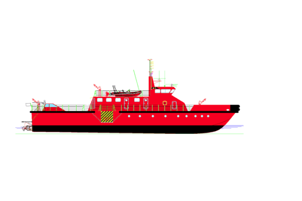 Aluminium fireboat