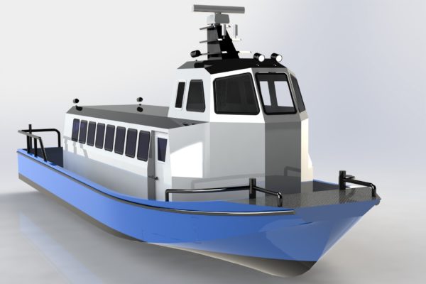 Aluminium passenger boat 12 m lenght