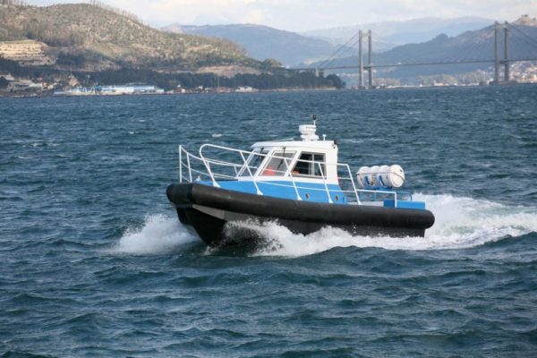 Barco de aluminio para patrulla