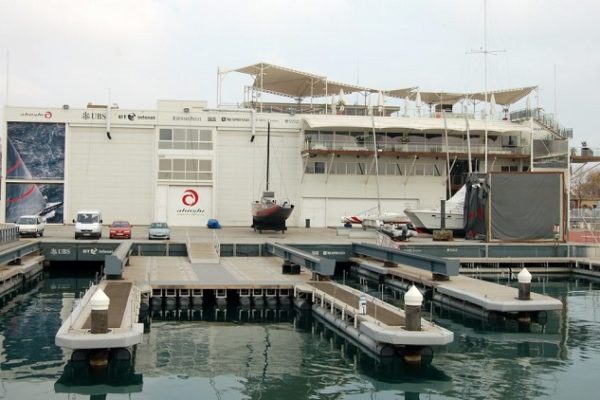 Aluminium docks for team Alinghi in America's Cup 2007