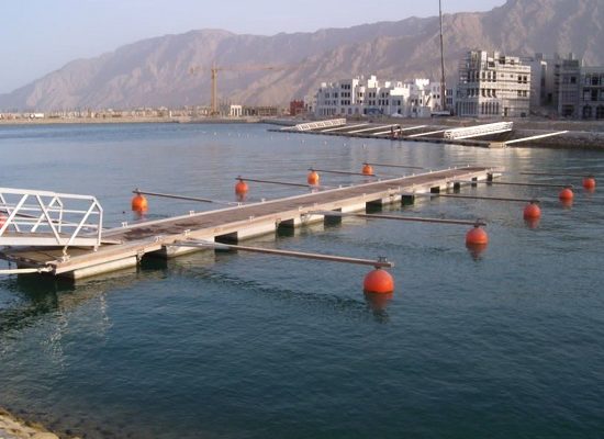 Aluminium dock Sifah Marina