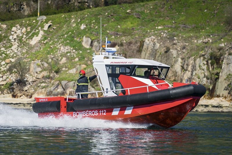 Barco contra incendios de aluminio