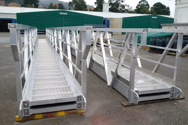 Pasarela de aluminio para buque offshore