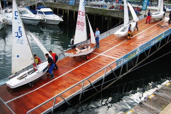 Rampa para vela ligera de aluminio