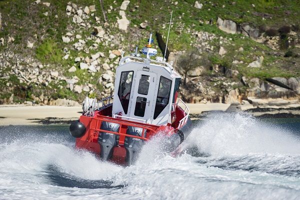 The cabin of this new fireboat