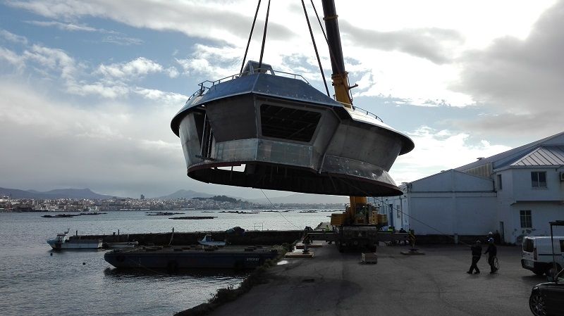 Superestructuras de aluminio para buques de grandes esloras