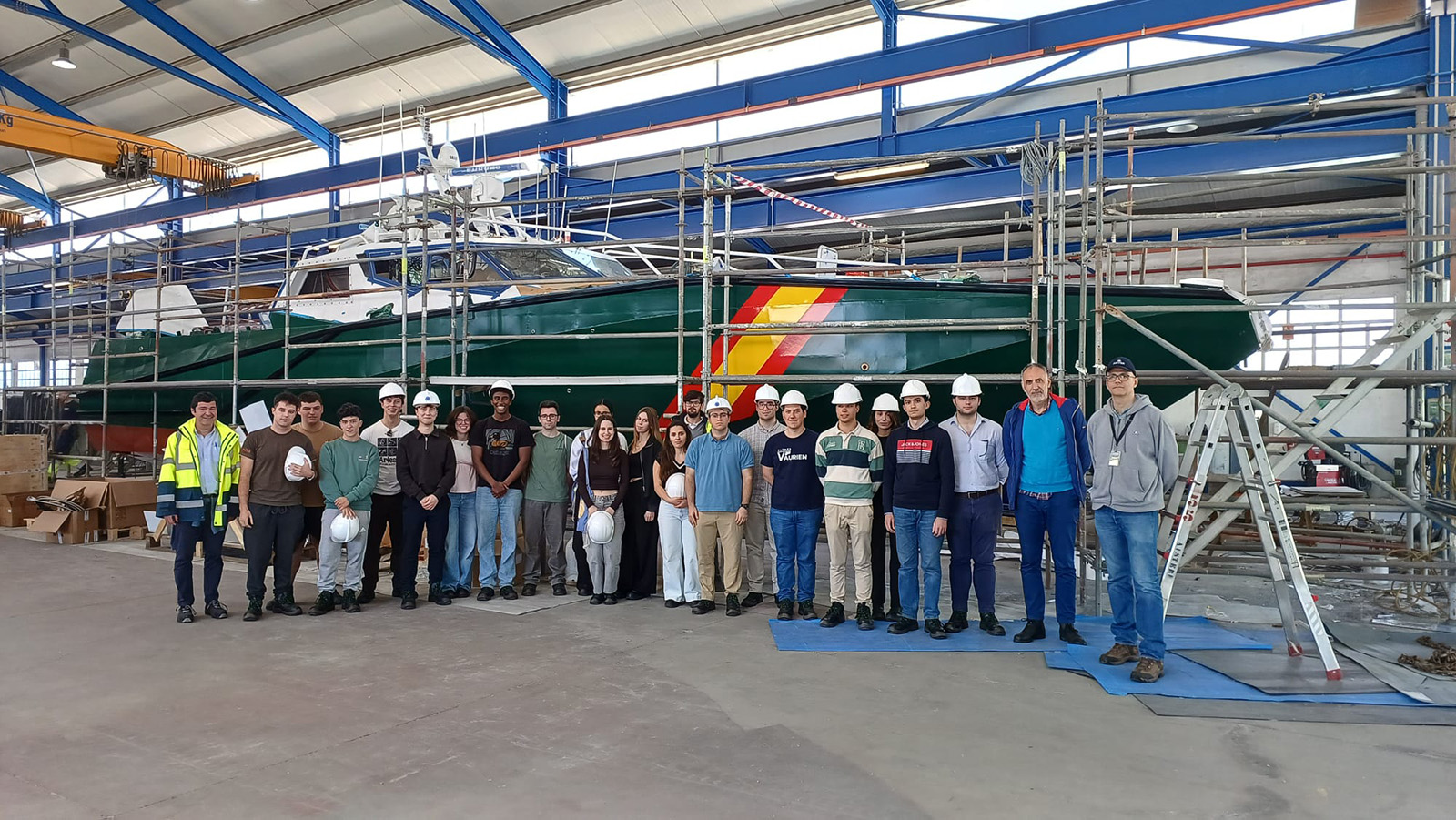 AISTER recibe la visita de los alumnos del Grado en Ingeniería Naval y Oceánica en su viaje técnico 2026